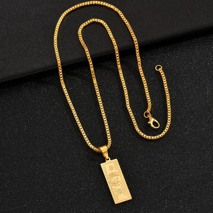 Collar con colgante de dólar estadounidense de alta calidad