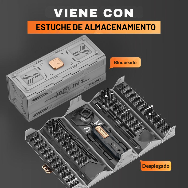 🔧 Kit de Destornilladores de Precisión 180 en 1💥
