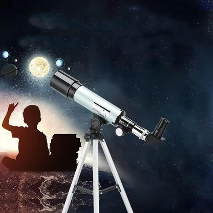 Telescopio astronómico + soporte celular