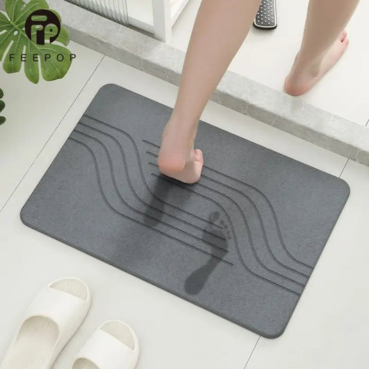🪨✨ StoneDry – El Tapete de Piedra Absorbente que Revoluciona tu Baño 🚿💧