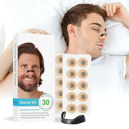 🌬️ AirFlex: Set de 4 Dilatadores+30 Parches – Respira Libre ✨