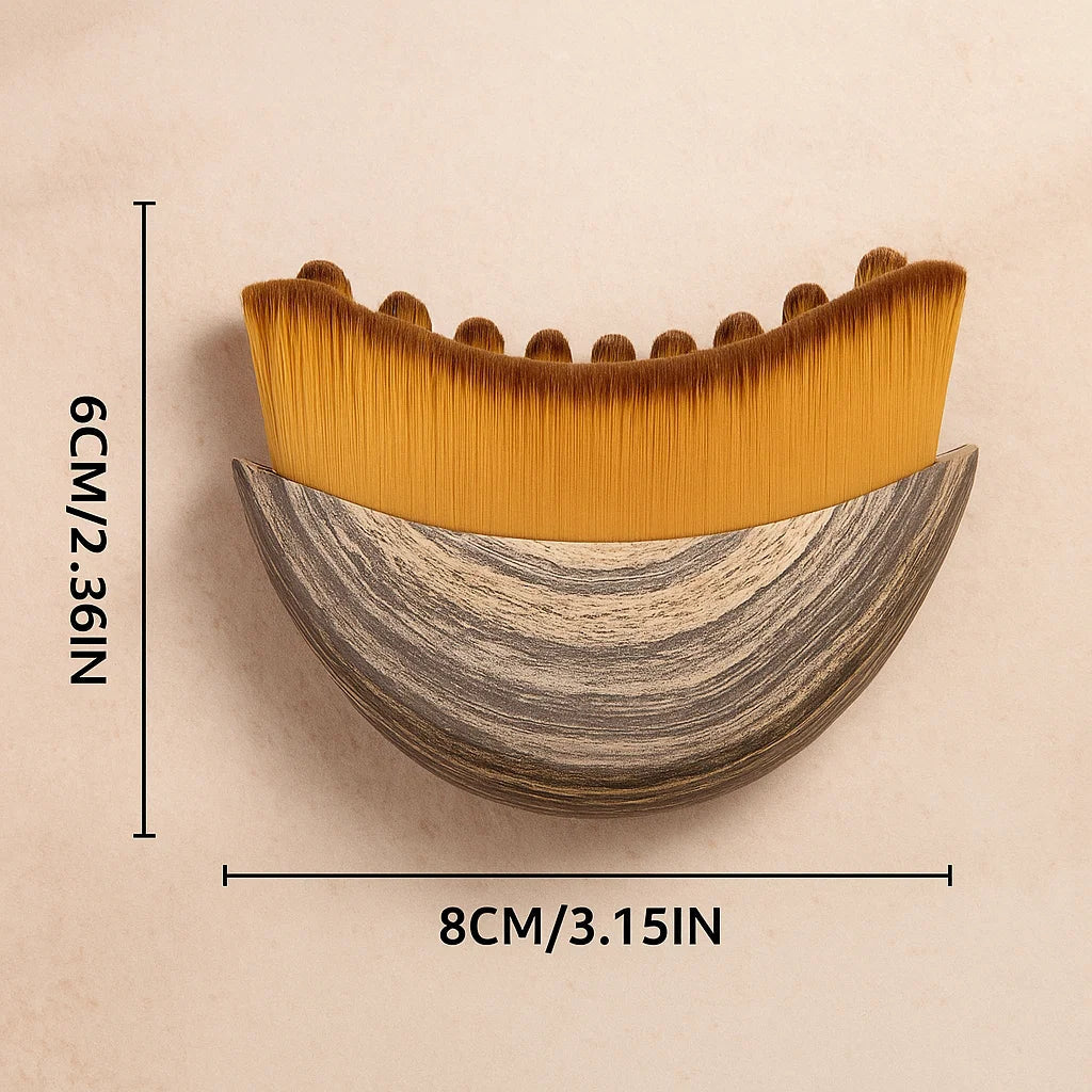 🌸 Brocha Ergonómica para Drenaje Linfático Facial