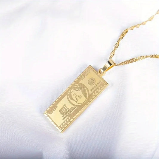 Collar con colgante de dólar estadounidense de alta calidad