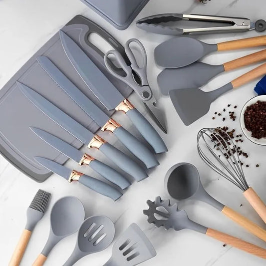 Utensilios De Cocina Con Tabla 19 Piezas