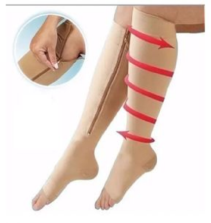 Medias Zip Sox Compresión Anti Varices