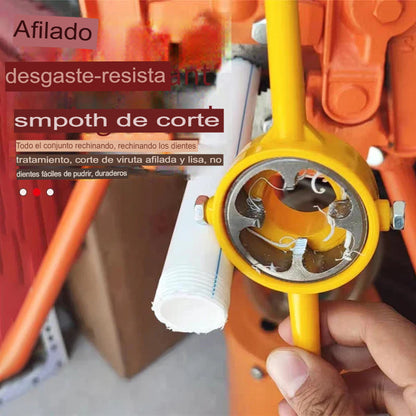 Enhebrador de tubos pvc