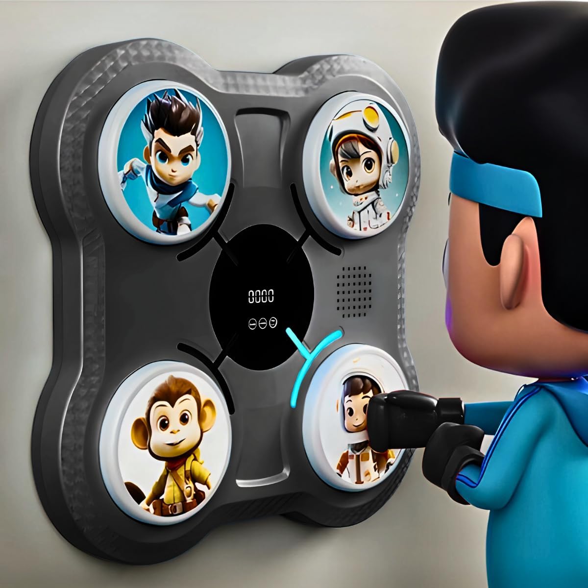 🥊 MÁQUINA DE BOXEO MUSICAL PARA NIÑOS