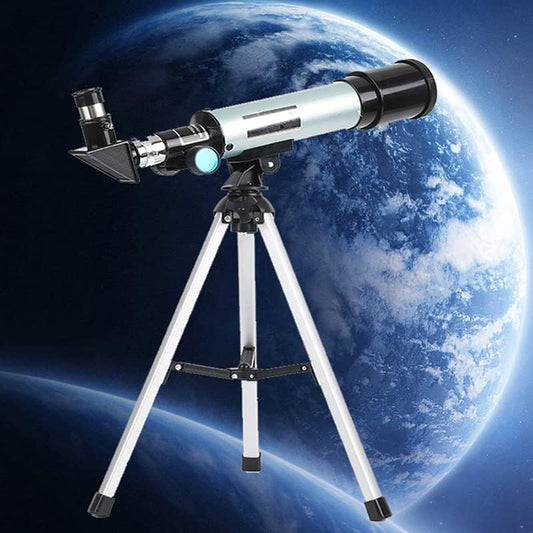 Telescopio astronómico + soporte celular