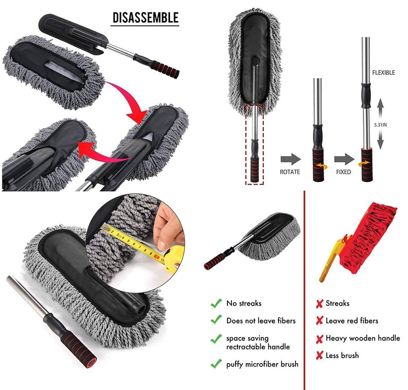 Plumero de microfibra para autos
