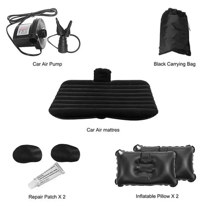 AutoRest™ Colchon Inflable Para Carro + Bomba eléctrica