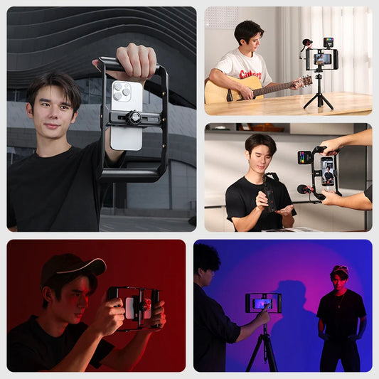 🎬 Kit de Video Doble Luz AY-49X: Ilumina, Graba y Destaca como un Profesional