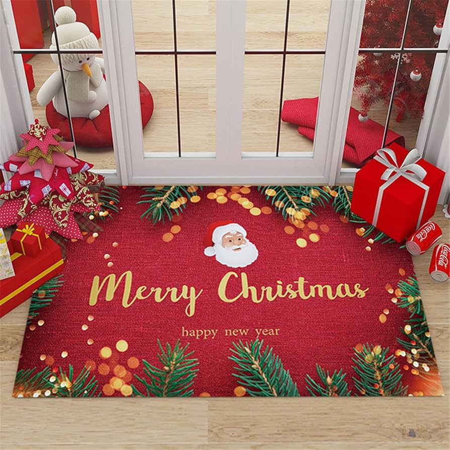 🎄✨ Pack de 3 Tapetes Navideños Antideslizantes – ¡Dale la Bienvenida a la Magia de la Navidad!