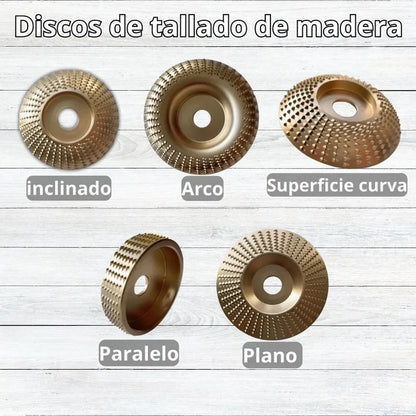 PolishPro™ Discos Para Pulir Madera set X5