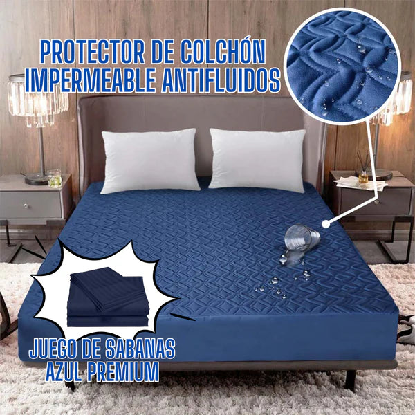 Protector Colchón Impermeable Acolchado