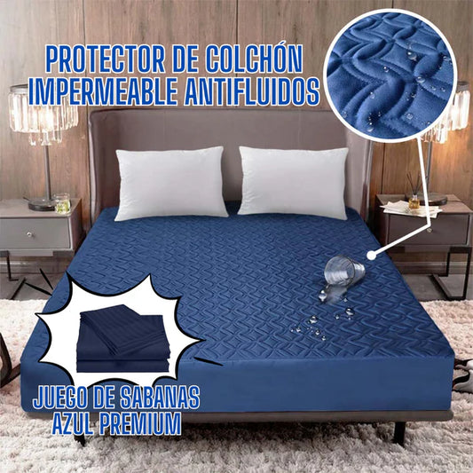 Protector Colchón Impermeable Acolchado