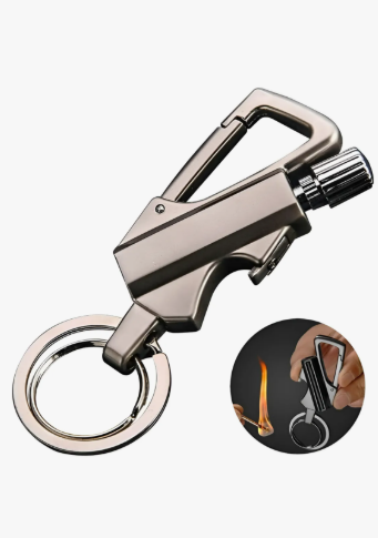 🔥 Encendedor Multiusos 3 en 1: Llavero, Cerilla Eterna y Abridor de Botellas