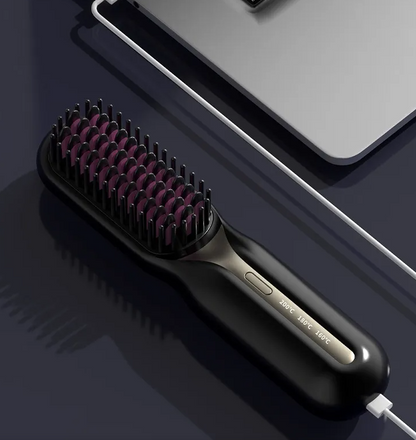 🌸 Cepillo Alisador Portátil: Cabello liso en minutos, estés donde estés