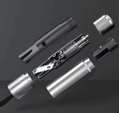 🧰 Martillo de Emergencia 2 en 1: Rompevidrios + Cortador de Cinturón