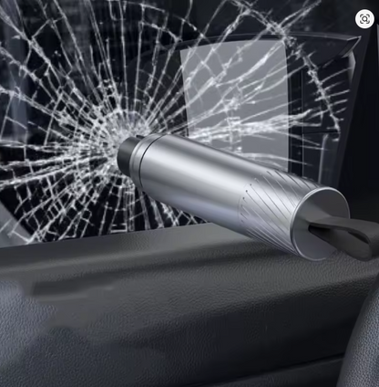 🧰 Martillo de Emergencia 2 en 1: Rompevidrios + Cortador de Cinturón