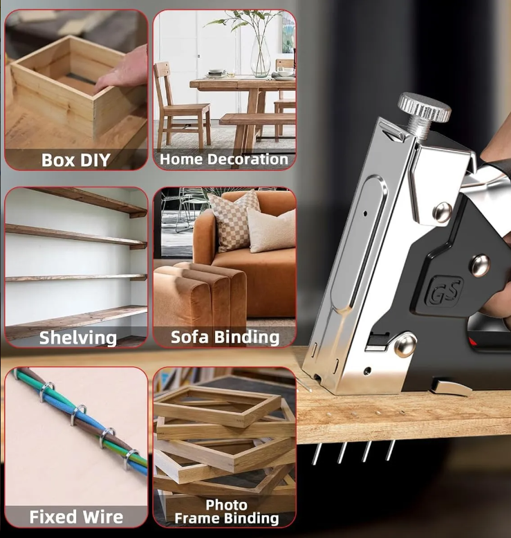 Grapadora Tapiceria Industrial 3 En 1 🔩 ¡Potencia, Precisión y Versatilidad en una sola herramienta!