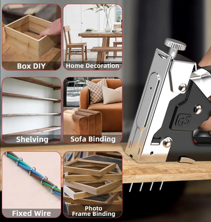 Grapadora Tapiceria Industrial 3 En 1 🔩 ¡Potencia, Precisión y Versatilidad en una sola herramienta!