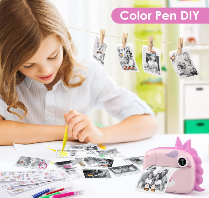 🎀 CAMARA IMPRESORA para Niños – ¡Captura, imprime y sonríe al instante!