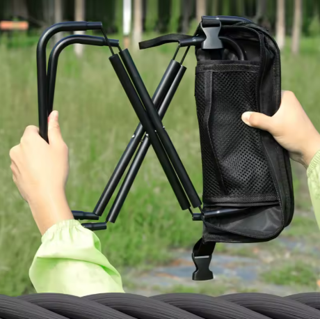 Asiento Plegable Portátil⏳: La solución práctica para largas esperas.