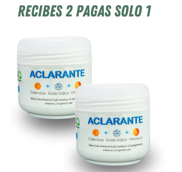 CREMA ACLARANTE 2 X 1