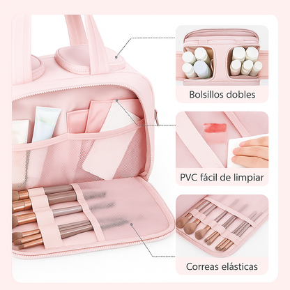 LumiBag: Bolsa cosmética de viaje premium🌸💄