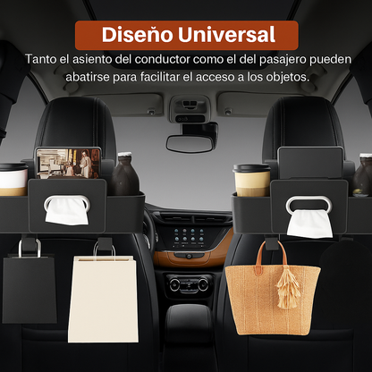 🔥🚘ORGANIZADOR PAR AAUTO 3 EN 1:  ¡mantenga su vehículo limpio y organizado!
