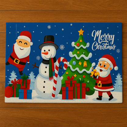 🎄✨ Pack de 3 Tapetes Navideños Antideslizantes – ¡Dale la Bienvenida a la Magia de la Navidad!