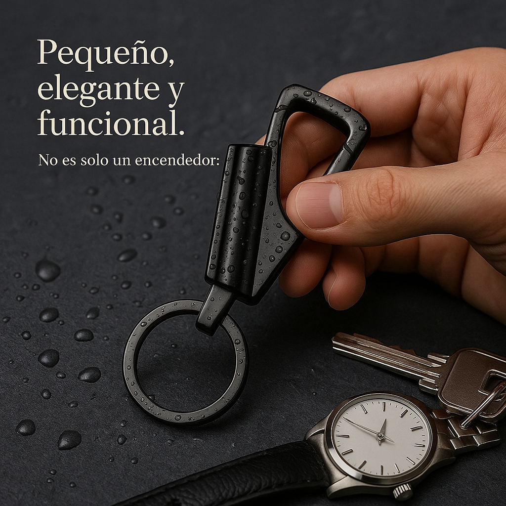 🔥 Encendedor Multiusos 3 en 1: Llavero, Cerilla Eterna y Abridor de Botellas