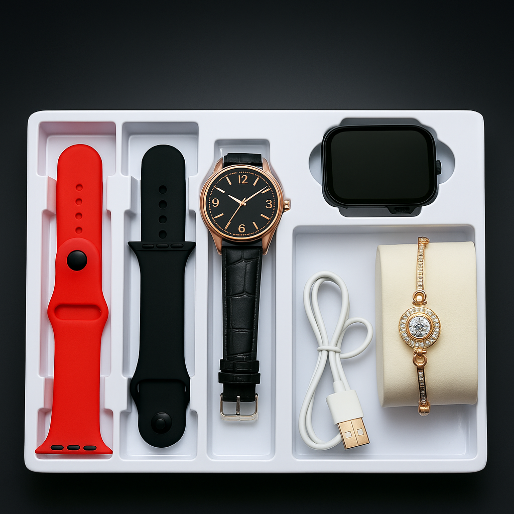 💥 COMBO AS6 PRO – 2 RELOJES + ACCESORIOS PREMIUM