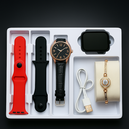 💥 COMBO AS6 PRO – 2 RELOJES + ACCESORIOS PREMIUM