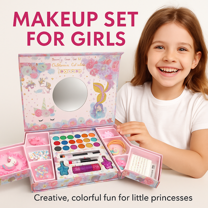 🦄✨ Set de Maquillaje y Accesorios de Unicornio para Niñas