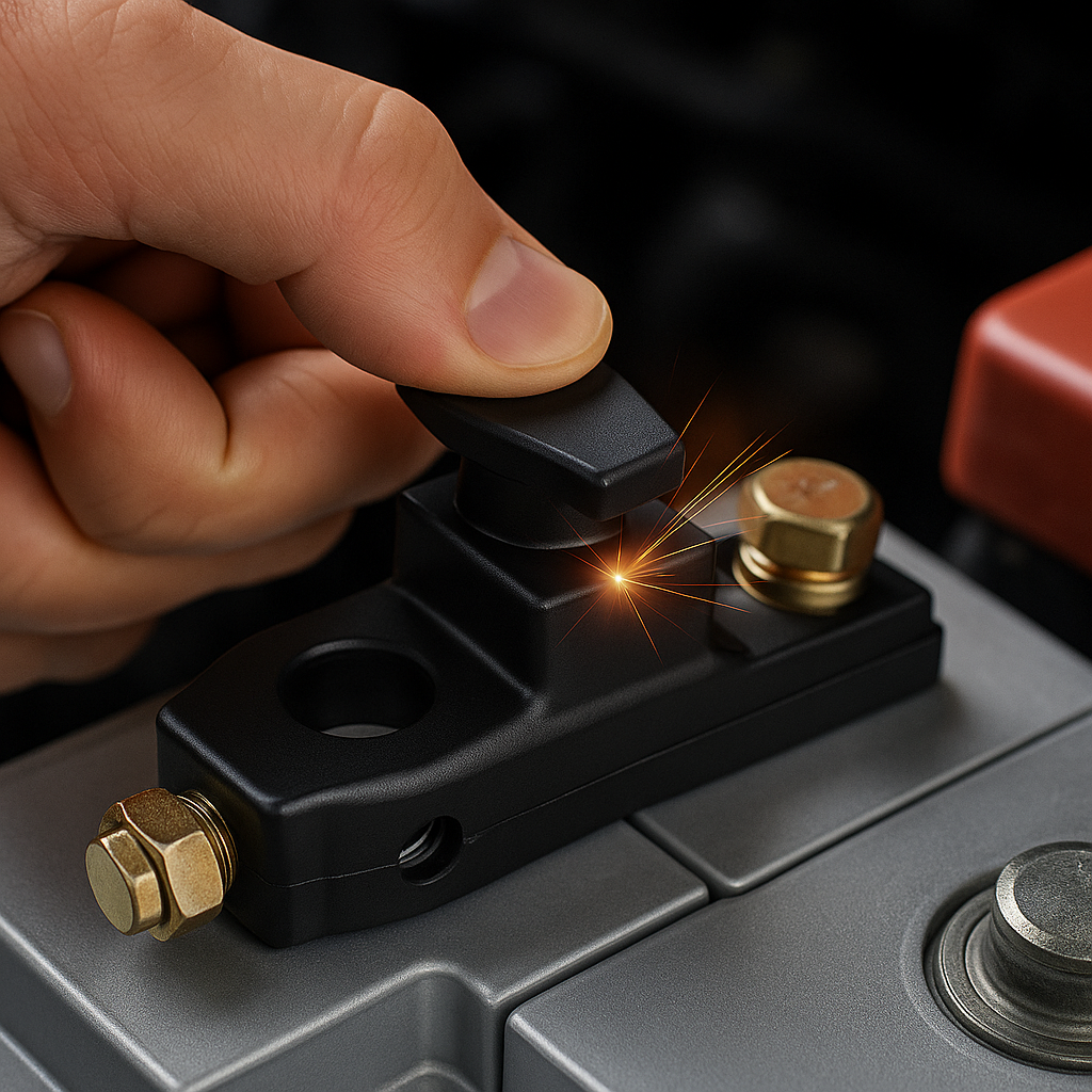 🚗 INTERRUPTOR UNIVERSAL DE DESCONEXIÓN: Evita que tu batería se descargue 🔋 con un solo giro