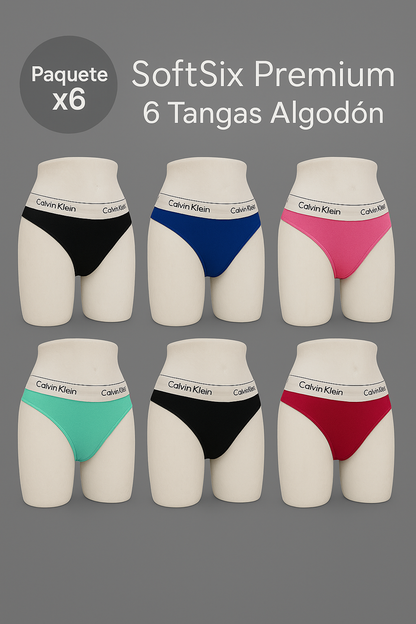 ✨ Paquete de 6 Tangas Dama Algodón Premium – Comodidad y Estilo Todos los Días 👙