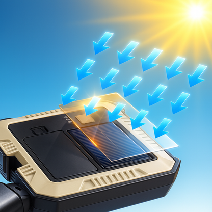 Lámpara Solar Multifunción 3 en 1 con Kit de Herramientas 🔧☀️