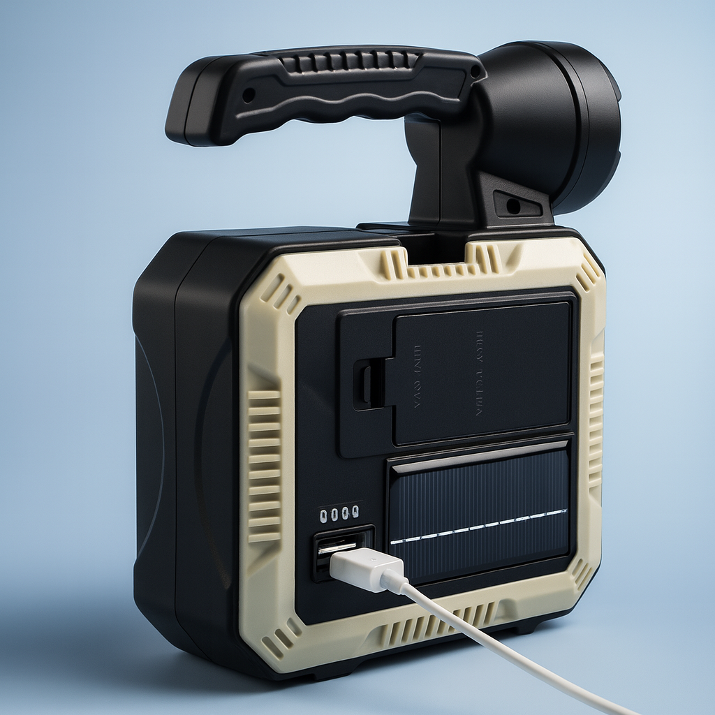 Lámpara Solar Multifunción 3 en 1 con Kit de Herramientas 🔧☀️