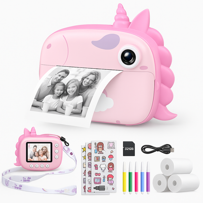 🎀 CAMARA IMPRESORA para Niños – ¡Captura, imprime y sonríe al instante!
