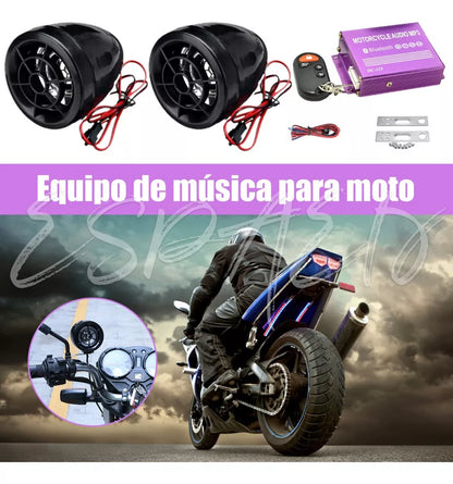 Antirrobo Estéreo Moto Alarma Mp3