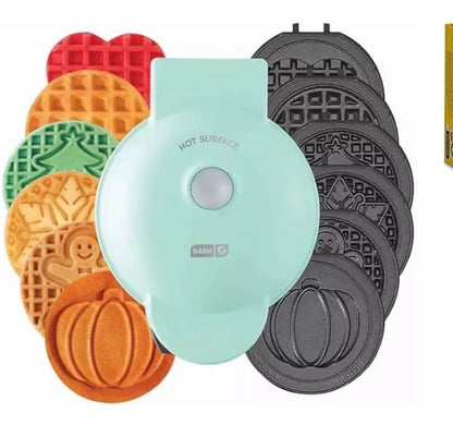 Maquina de wafles intercambiable