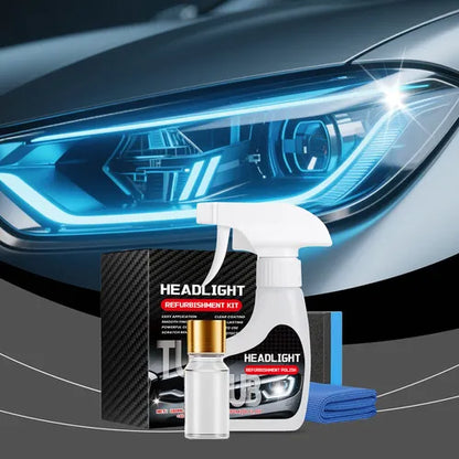 Kit de líquido restaurador de faros para autos✨ ¡Restaura tus faros en minutos! Sin herramientas + Protección UV
