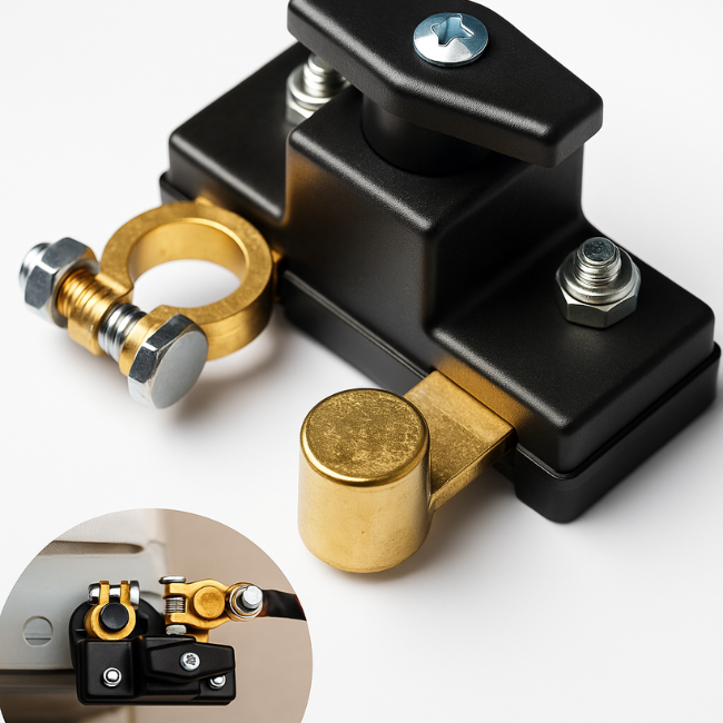 🚗 INTERRUPTOR UNIVERSAL DE DESCONEXIÓN: Evita que tu batería se descargue 🔋 con un solo giro