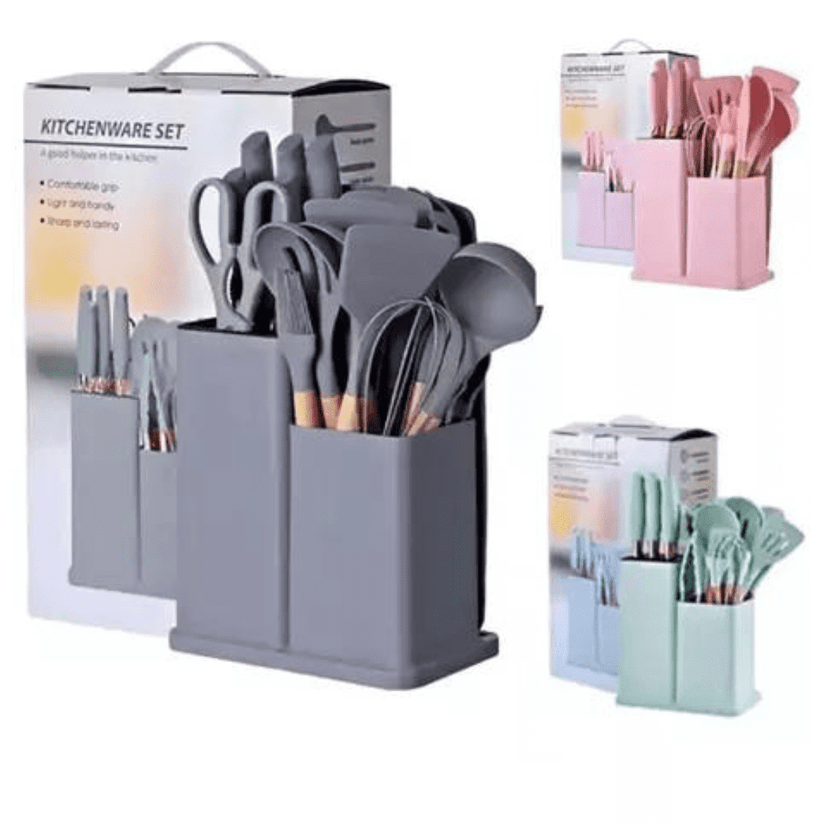 Utensilios De Cocina Con Tabla 19 Piezas