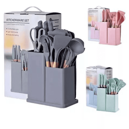 Utensilios De Cocina Con Tabla 19 Piezas