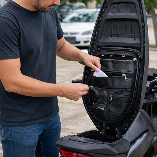 Bolsa de asiento para motocicleta