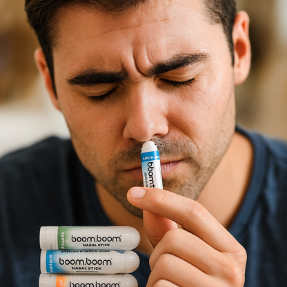 🌬️ Stick nasal: Respiración fresca, mente clara.