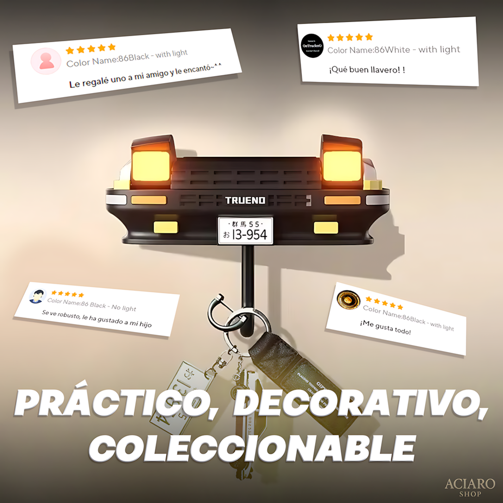 🎯 GANCHO DECORATIVO PARA LLAVES AUTOMOTRIZ