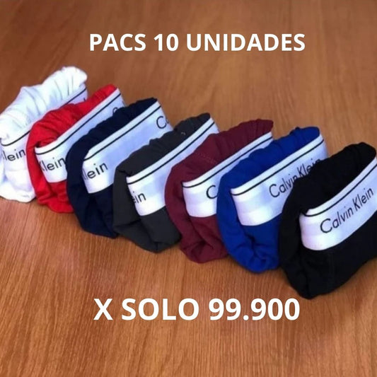 🩳 Pack de Bóxers x10 Calvin Klein – Estilo, Comodidad y Confianza